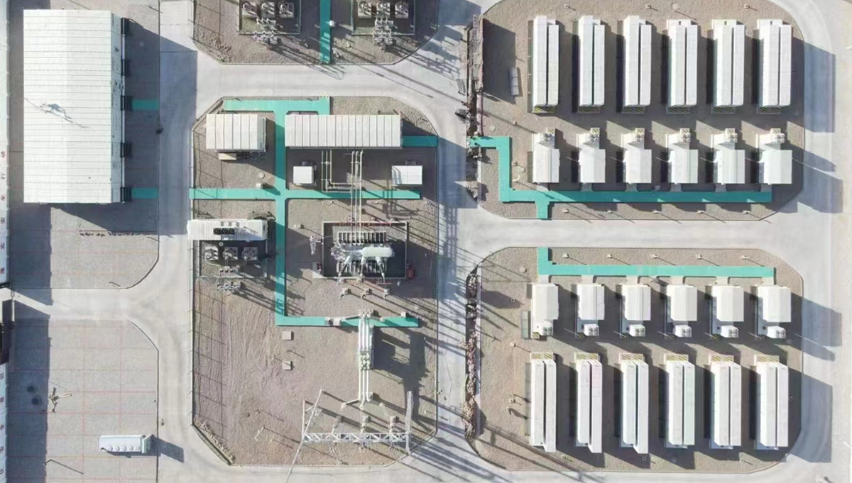 国电投内蒙古磴口县100MW光伏治沙项目配储
