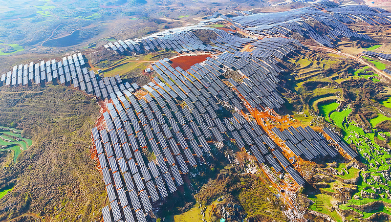 河南三门峡 20MW山地光伏电站